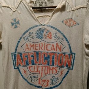 Affliction women's American Customs shirt - size M